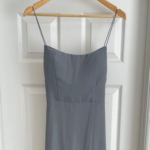 Jenny Yoo Gray Maxi Dress